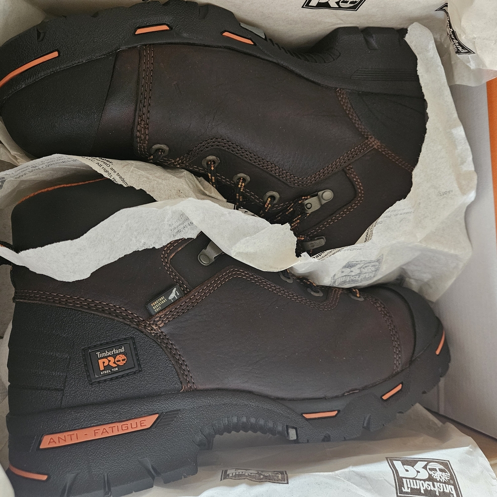 Timberland PRO Brown and Orange Boots Durable Design